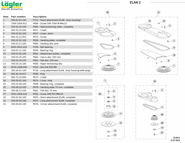 ELAN Sanding Attachments